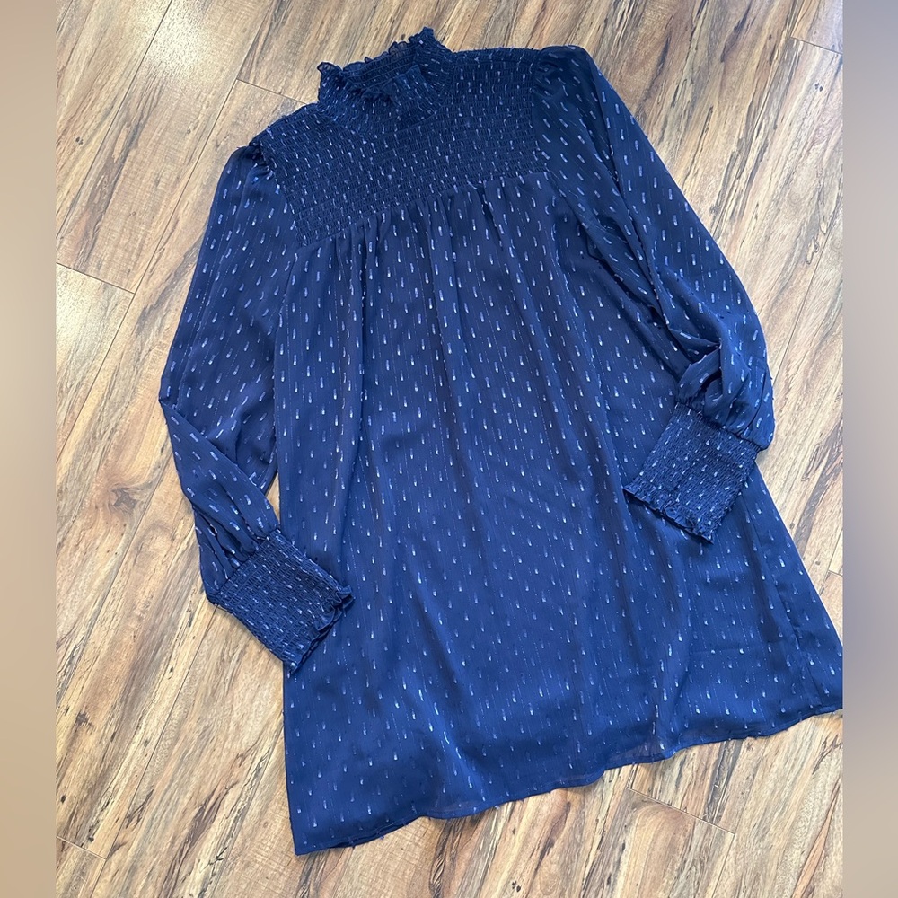 Sanctuary High Neck Textured Dress